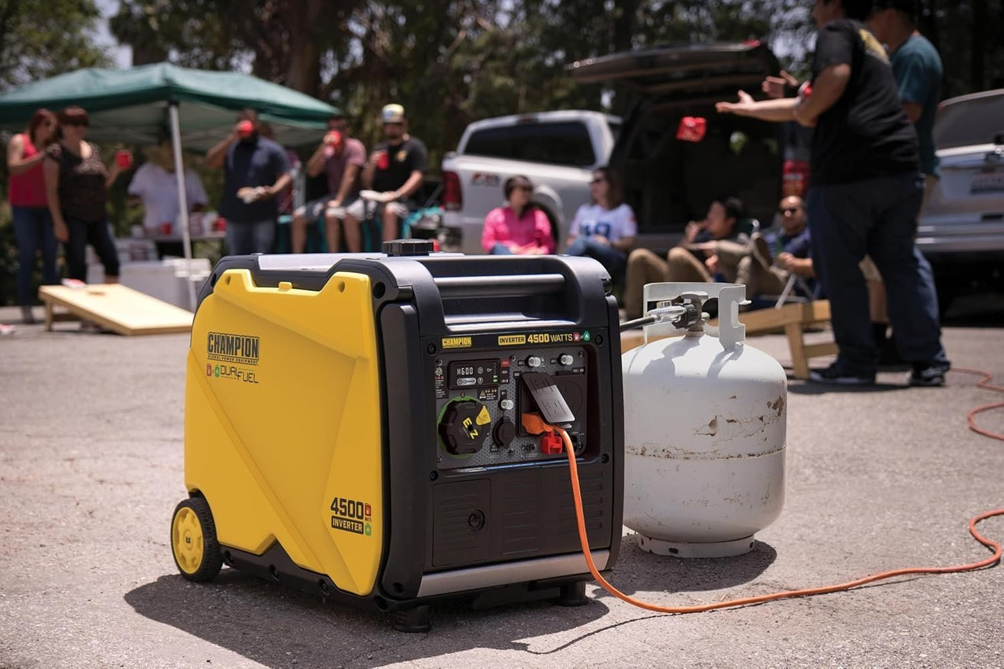Champion 4,500-Watt Portable Dual Fuel Inverter Generator 200991