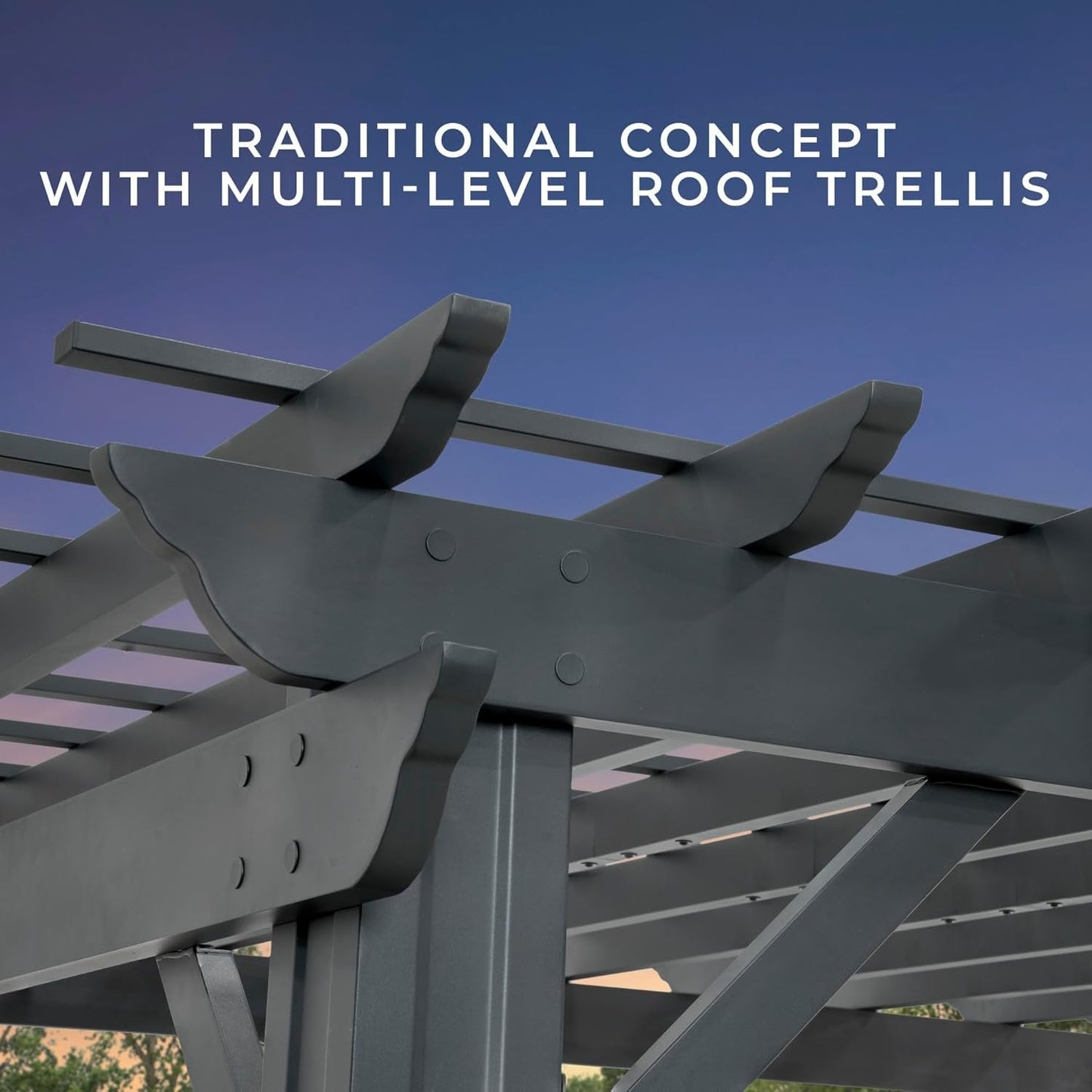 Stratford Traditional Steel Pergola