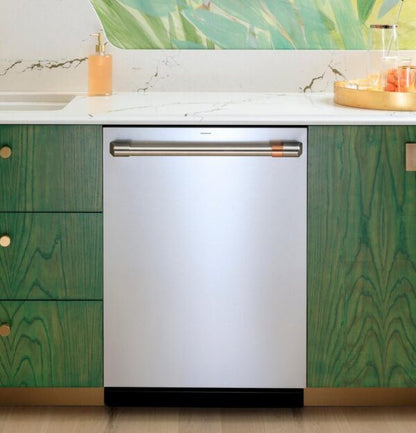 Cafe CDT828P2VS1 CAF(EBACK)™ CustomFit ENERGY STAR Stainless Interior Dishwasher with Ultra Wash & Dry, 42 dBA